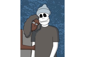 物憂げな表情をポップに描く　イラストレーターJUN OSONが個展開催