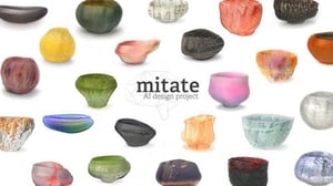 人とAIが共同制作した器を公開　AIデザインプロジェクト「mitate」が初の展示会開催