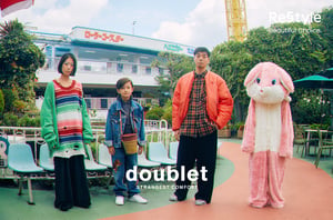「ダブレット」が伊勢丹新宿店でポップアップ開催、着ぐるみの頭の部分をイメージしたバッグなど発売