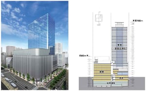 札幌駅南口に地上32階建ての複合高層ビル　札幌西武跡地を含むエリアに建設
