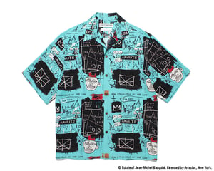 ワコマリアとバスキアのコラボ新作　作品をコラージュしたハワイアンシャツを発売
