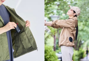 女性向け空調服®が発売、晴雨兼用の99％以上UVカット機能と撥水加工が特徴