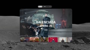 「バレンシアガ」がゴーグル型デバイスApple Vision Proのアプリ発表
