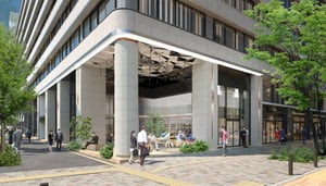 「新東京ビル」のリニューアルが2025年度に完了　メゾンカカオの都内初旗艦店が入居