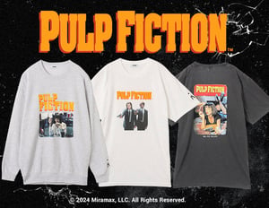 アトモスから映画「パルプ フィクション」とのコラボアイテムが登場、スウェットとTシャツ2型を展開