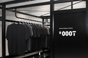 黒T専門店「#000T」が関西初上陸、心斎橋パルコでポップアップ開催