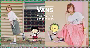 ヴァンズ × さくらももこ　まる子やコジコジをあしらったオールドスクールなど発売