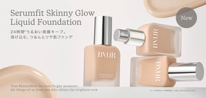 「バイユア」から初のリキッドファンデーション　ツヤタイプのパウダーとバーガンディの新色リップも