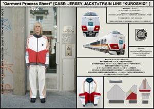 特急「スーパーくろしお」のカラーを用いたジャケットなど、ディスカバードが「鉄道」に着想したコレクション発売