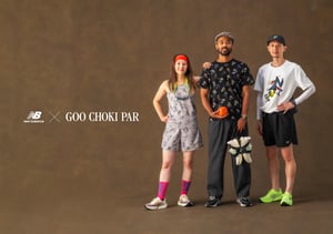 ニューバランスが大河ドラマのロゴをデザインした「グーチョキパー」とコラボ　Tシャツやキャップなど展開