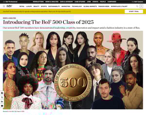 2025年「BoF500」発表　日本からCFCL高橋悠介やオーラリー岩井良太、小松菜奈ら5人が選出