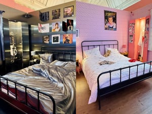 パリ左岸の百貨店ル・ボン・マルシェで秋のイベント「ロックンロール」が開催　ロックスターたちのベッドルームを展示