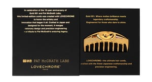 美髪コームの「ラブクロム」と「パット マクグラス ラボ」がコラボ　限定アイテムを米国で発売