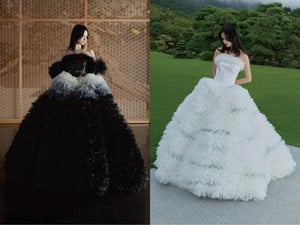 八芳園の衣裳室ブランド「KOTOHAGI」がトモ コイズミとコラボ　2型の新作ドレスを発表