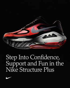 ナイキが新モデル「ストラクチャー プラス」を発売　安定性とクッション性を両立する上位モデル