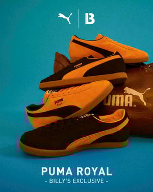 ビリーズエンターが「プーマ ロイヤル」を限定復刻　アッパーにスウェードレザーを用いた2型を発売