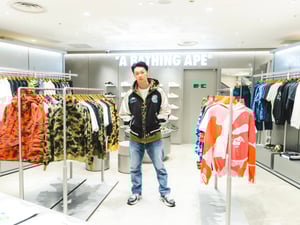 笠松将が来店、ベイプ®の新ストアが阪急メンズ大阪に誕生