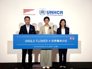 「地道な積み重ねが大きな力に」　ユニクロと河合優実が“花”を通じて難民支援