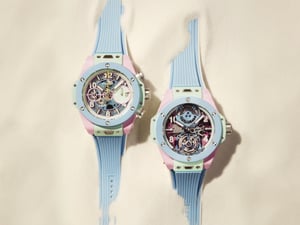ウブロがパステルセラミックを用いた時計を発売　「ビッグ・バン」の新作
