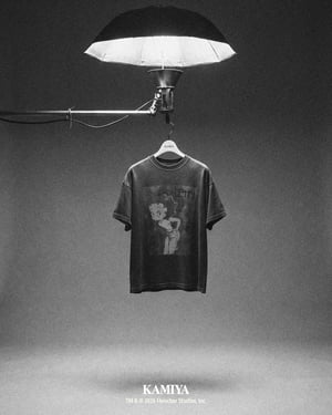 カミヤ × ベティー ブープ、経年加工のヴィンテージ風Tシャツなど3型を発売