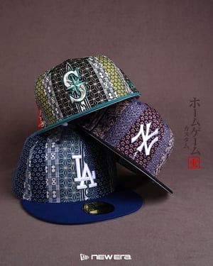 HOMEGAMEがニューエラに別注、日本の伝統文様をモチーフにした「59FIFTY」を発売