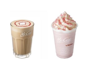 Mcカフェ 春のメニューに「さくらんぼ」モカ&フラッペ