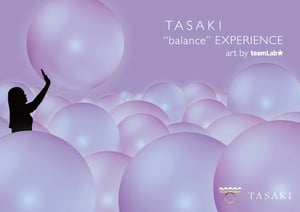 TASAKIの代表作「バランス」体験型アート空間をチームラボが制作