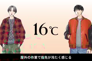 気温16度、男女別の最適な服装