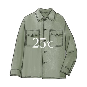 気温23度、男女別の最適な服装