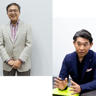 アンドエスティHDの福田三千男会長と木村治社長の画像