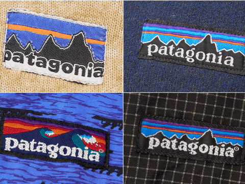 アウトドアブランド「パタゴニア」の製品に付けられているネームタグ