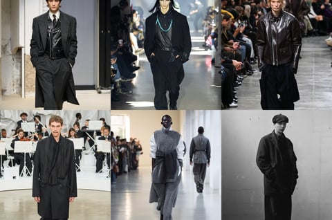 6枚のルックのコラージュ