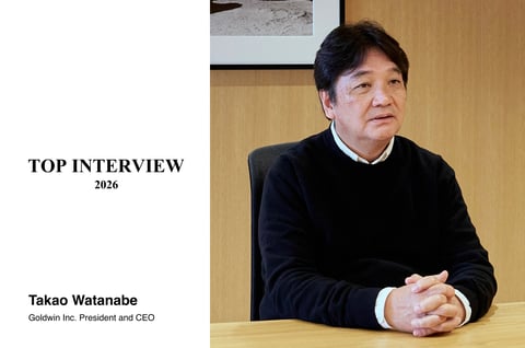 ゴールドウインの渡辺貴生代表取締役社長CEO