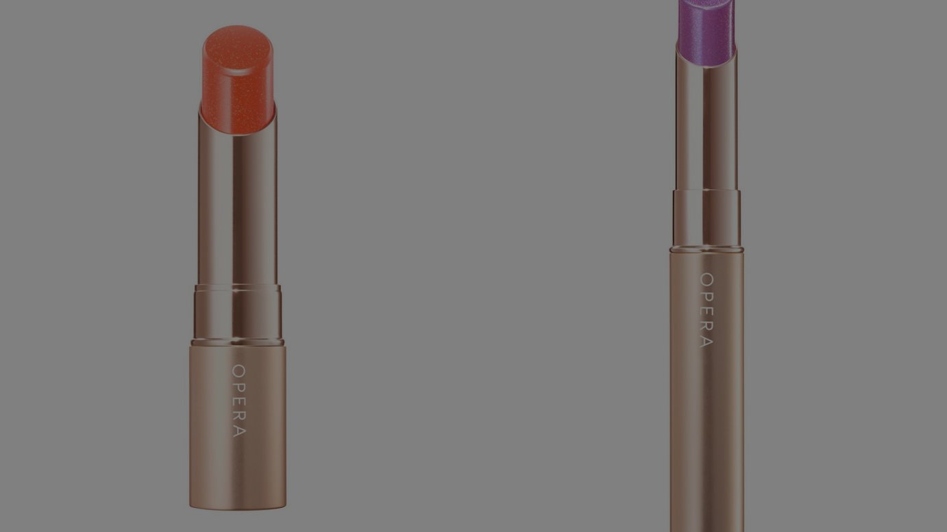 オペラ 人気のリップから春の限定色 朝露のようにクリアなラメ入りのオレンジとライラック発売