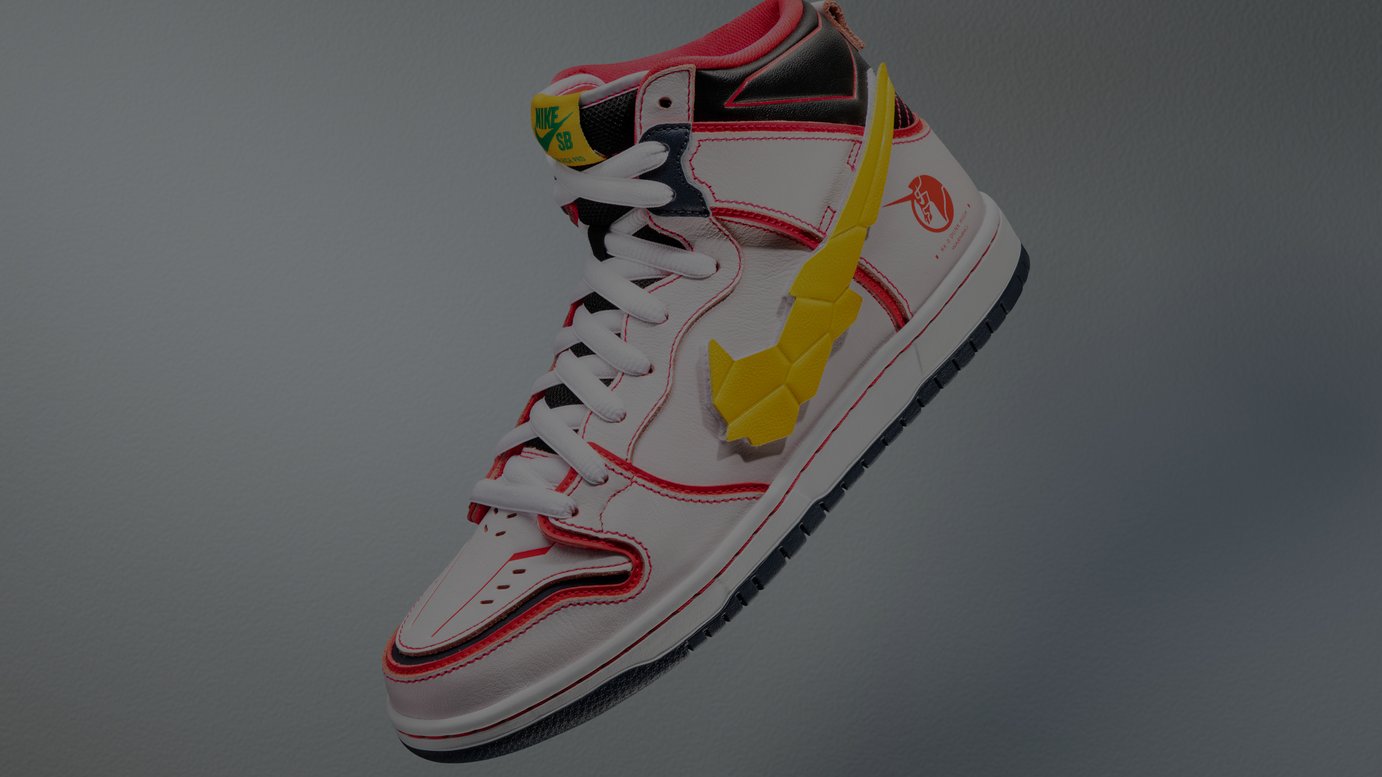 ナイキ Sbと機動戦士ガンダムucのコラボスニーカー発売 ヴィジュアルは堀米雄斗のイラスト