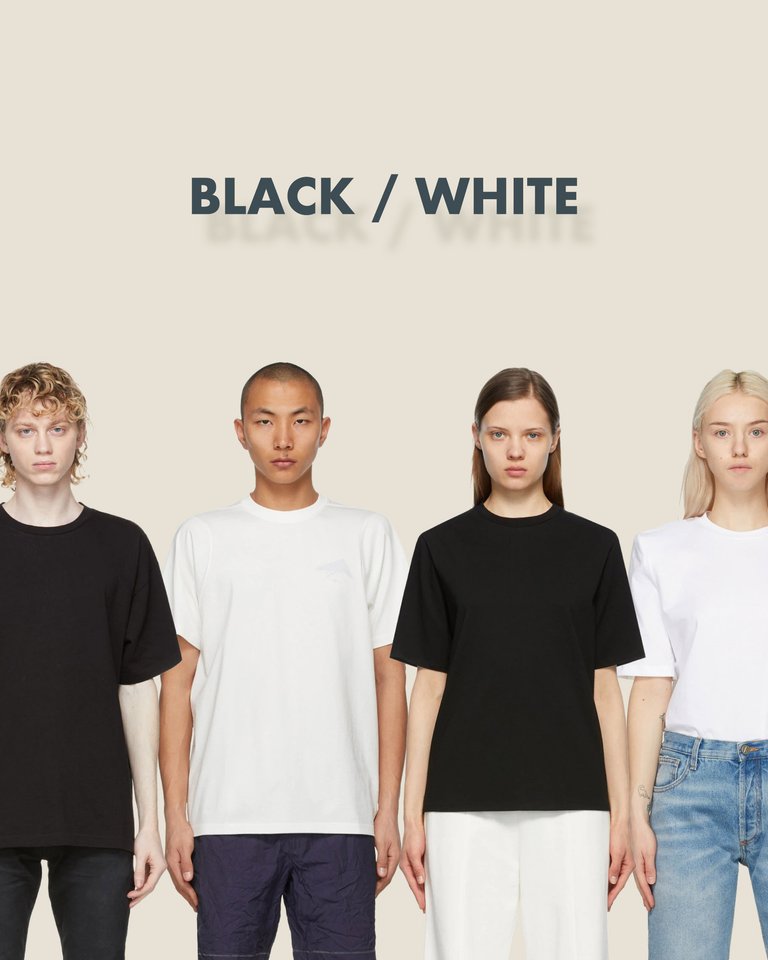 何枚でもほしい無地tシャツ あなたは白t派 黒t派