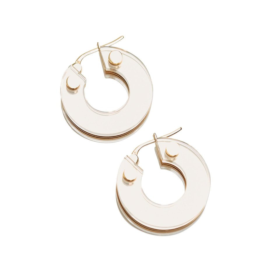 Bottega Veneta クリアピアス ￥180,000（関税・消費税込）